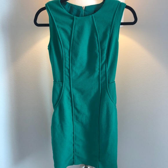 Black Halo Green Dress - Picture 1 of 4